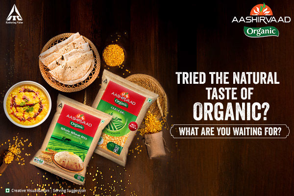 Experience great taste & nutrition with Aashirvaad's Organic range